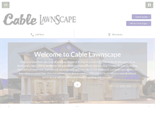 Tablet Screenshot of cablelawnscape.com